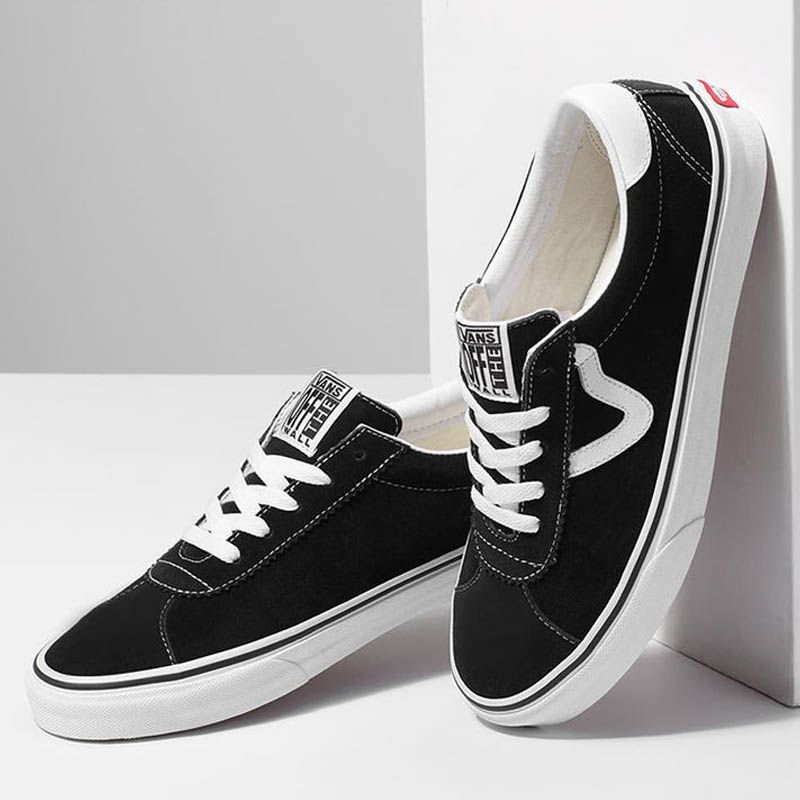 black vans sport