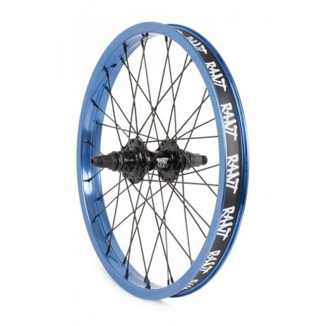 REAR BMX WHEEL 18" RANT PARTY ON V2 CASSETTE BLUE