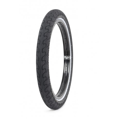 BMX TIRE RANT SQUAD BLACK WHITE LINE