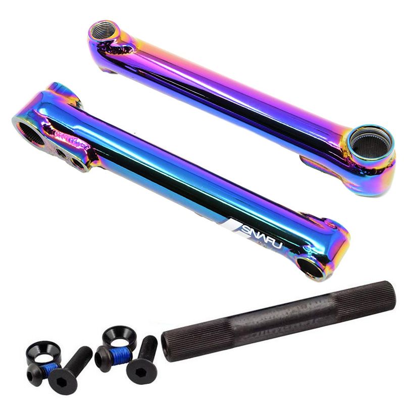 oil slick bmx cranks