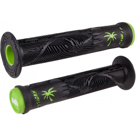 BMX GRIPS ODI HUCKER FLANGE BLACK / GREEN