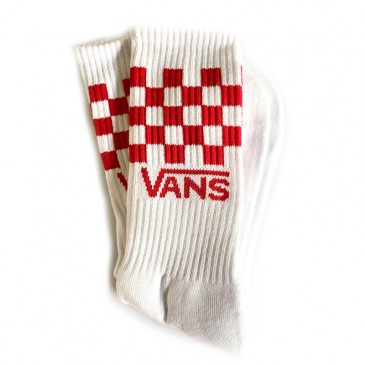 PAIRE DE CHAUSSETTES VANS DAMIER ROUGE