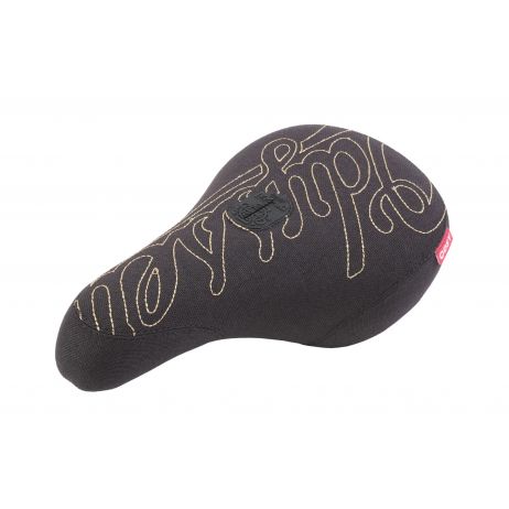 ODYSSEY BMX SEAT BIG STITCH FAT PIVOTAL BLACK / GOLD