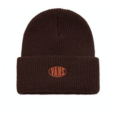 BEANIE VANS SPRAY ON CUFF BROWN (DEMITASSE)