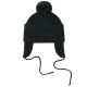 BEANIE VANS EARFLAP POM DARK GREEN