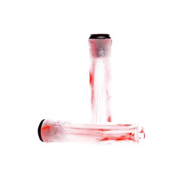 BMX GRIPS DEMOLITION AXES CLEAR RED MARBLE