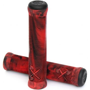 BMX GRIPS DEMOLITION AXES RED BLACK MARBLE