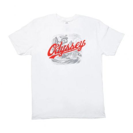 TEESHIRT ODYSSEY BMX HOMER WHITE RED