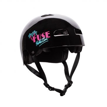 BMX HELMET FUSE BMX ALPHA GLOSS BLACK MIAMI