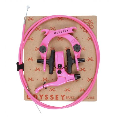 KIT DE FREINS ODYSSEY EVO 2.5 HOT PINK (LEVIER + ETRIER + CABLE)