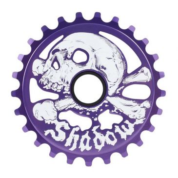 BMX SPROCKET SHADOW CRANIUM PURPLE (25 OR 28)